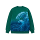 Acid-Washed Vintage Crewneck Sweatshirt with Distressed Details
